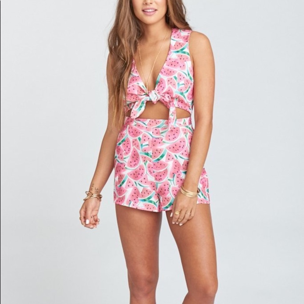 Show me your Mumu Nantucket Romper One in a Melon